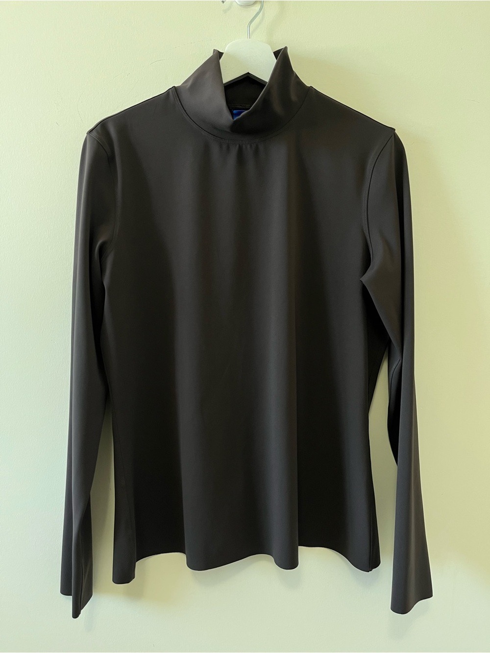 Kit and Ace Long Sleeve Brown Mock Neck Top